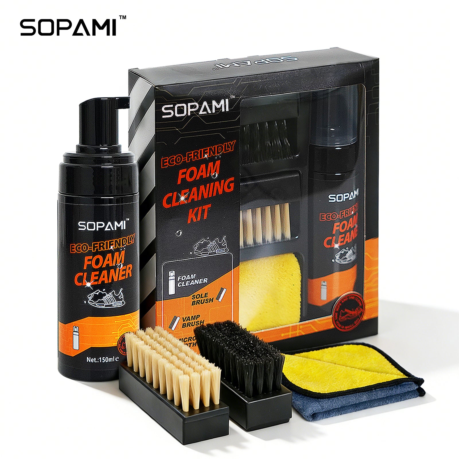 150ml Waterless Foam Shoe Cleaning Kit