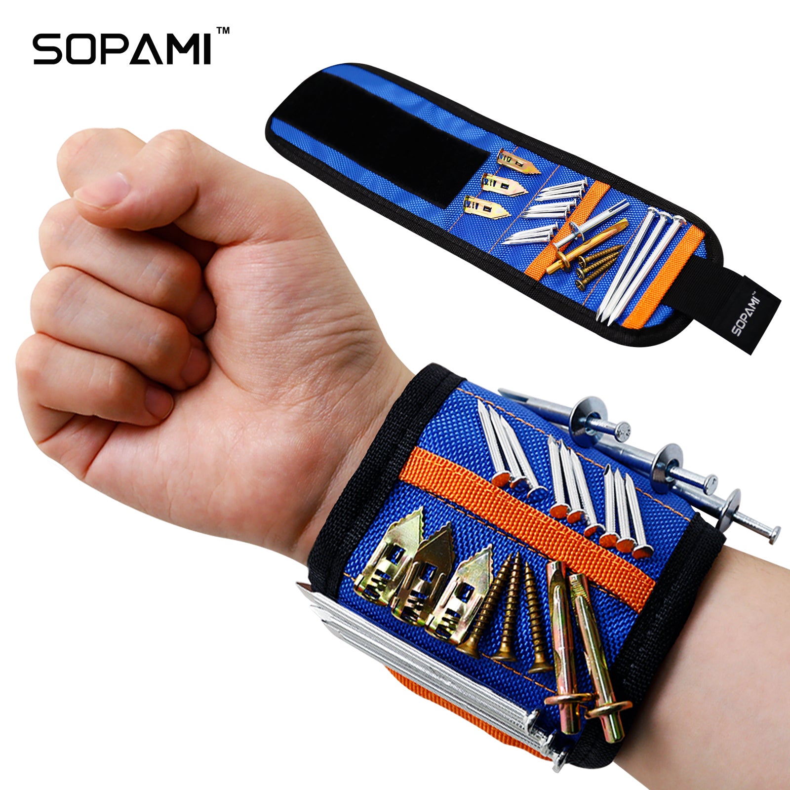 Magnetic Tool Wristband with 12 Magnets