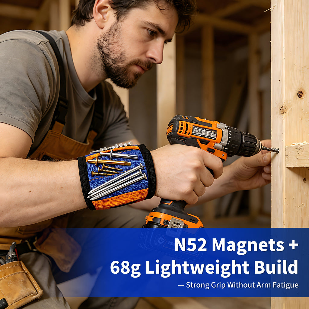 Magnetic Tool Wristband with 12 Magnets