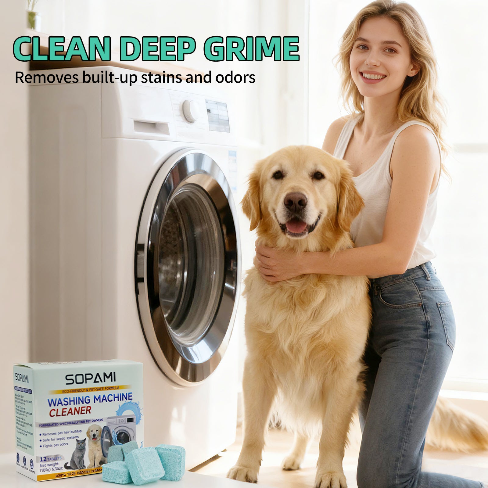 Washing Machine Cleaner Tablets – 12 Pack