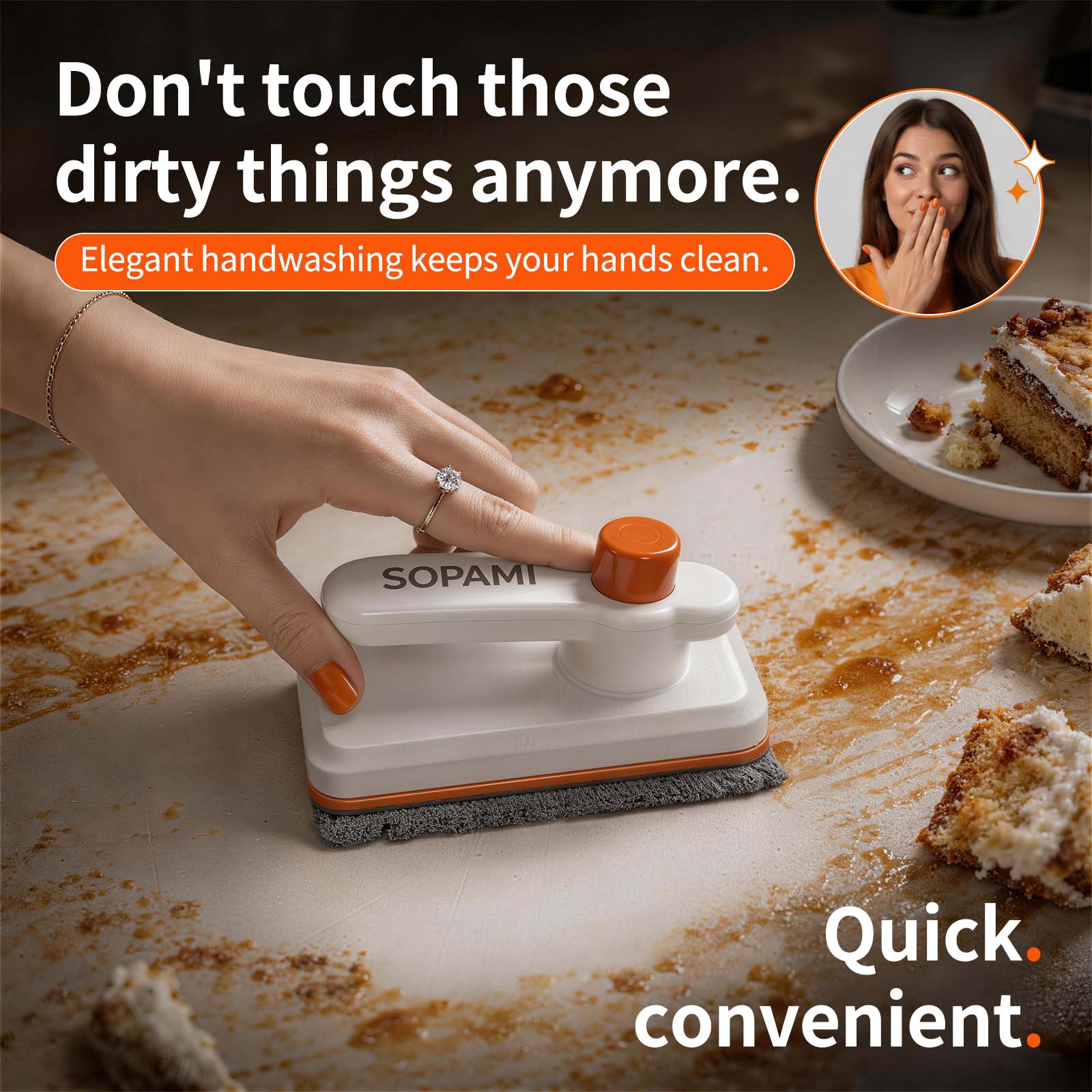 Mini Multi-Surface Handheld Mop