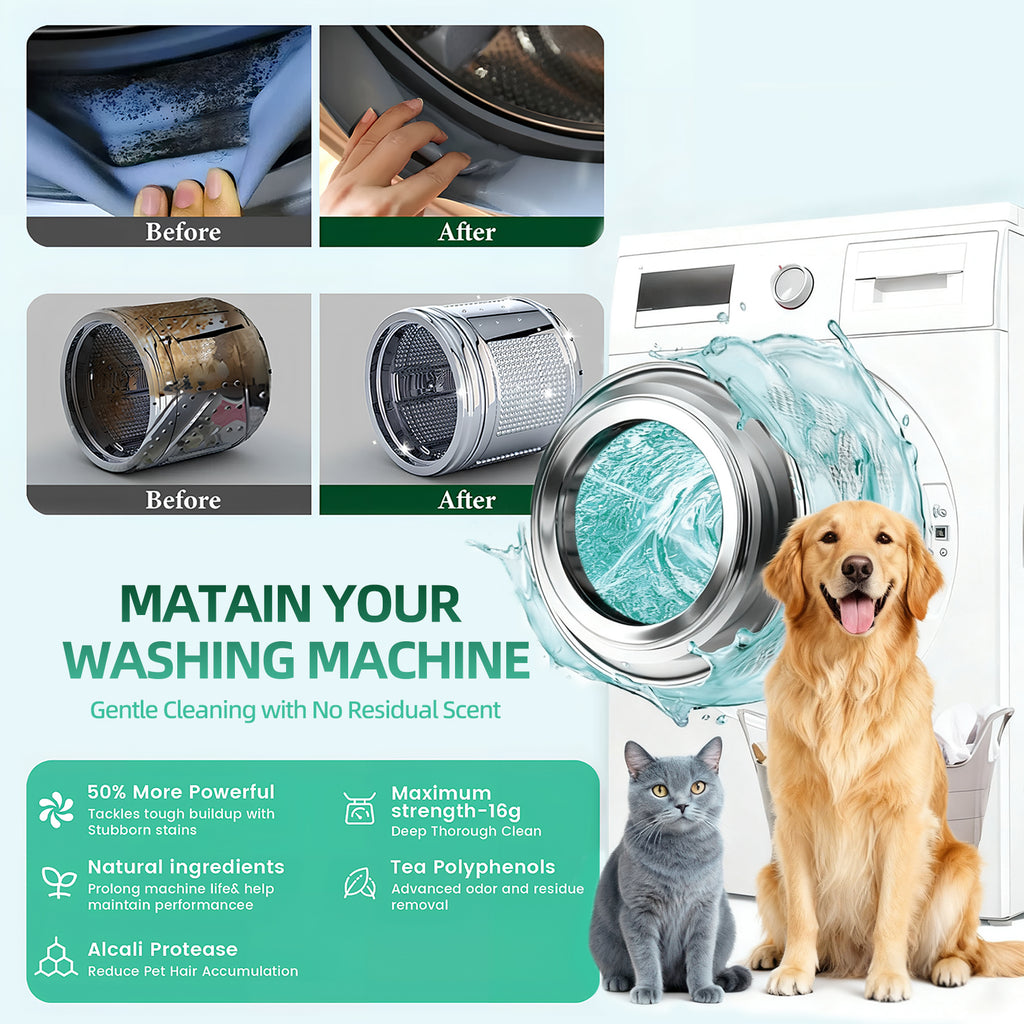 Washing Machine Cleaner Tablets – 12 Pack