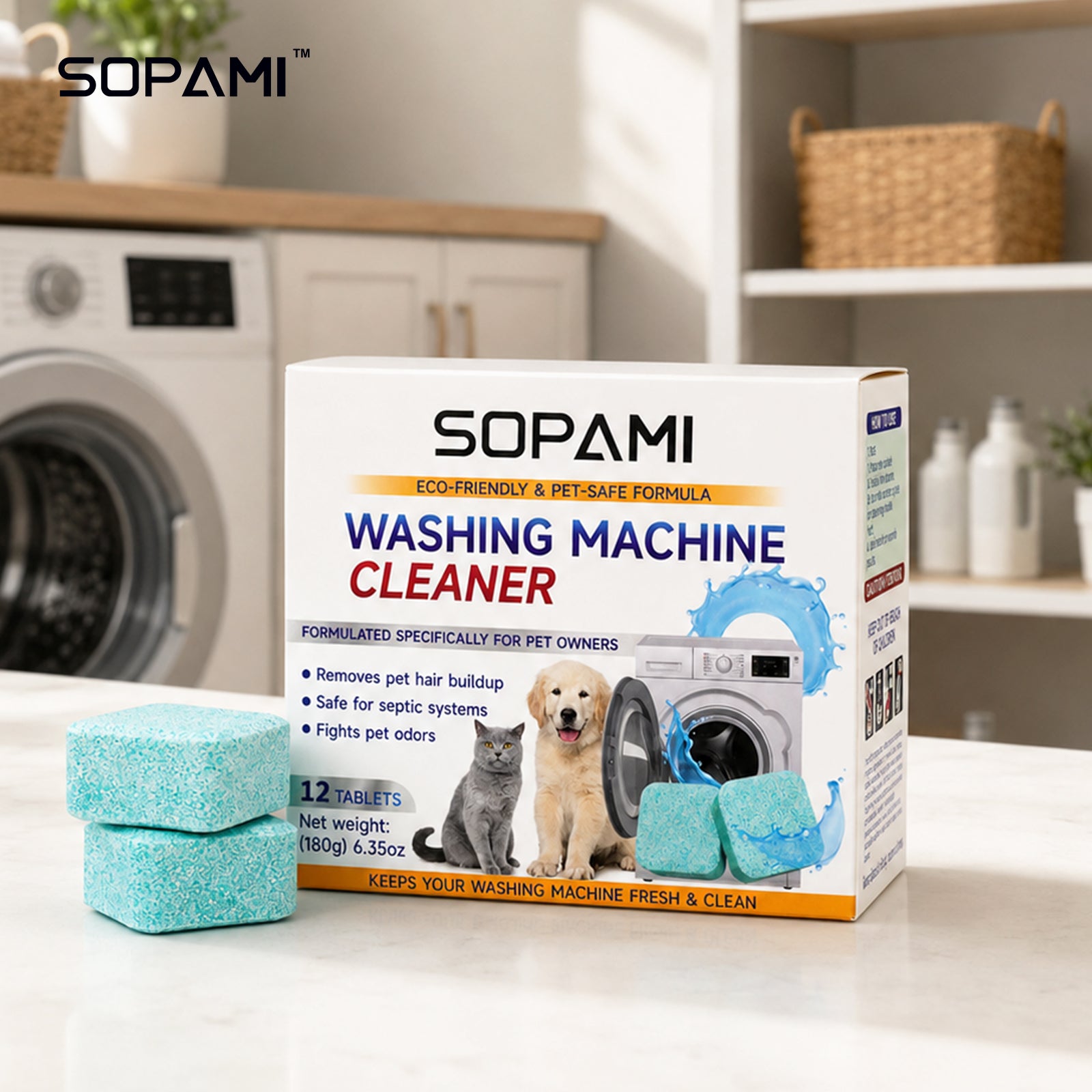 Washing Machine Cleaner Tablets – 12 Pack
