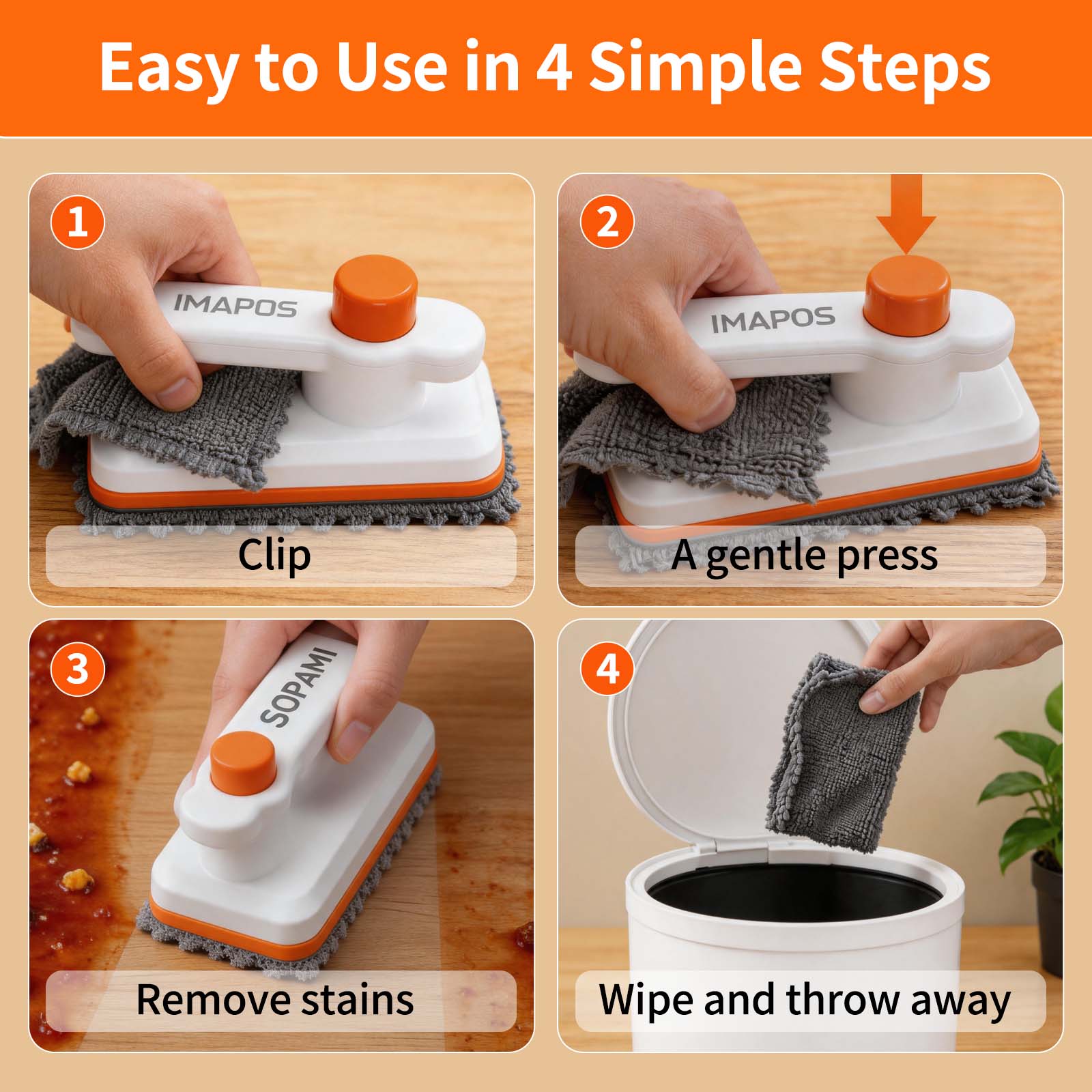 Mini Multi-Surface Handheld Mop