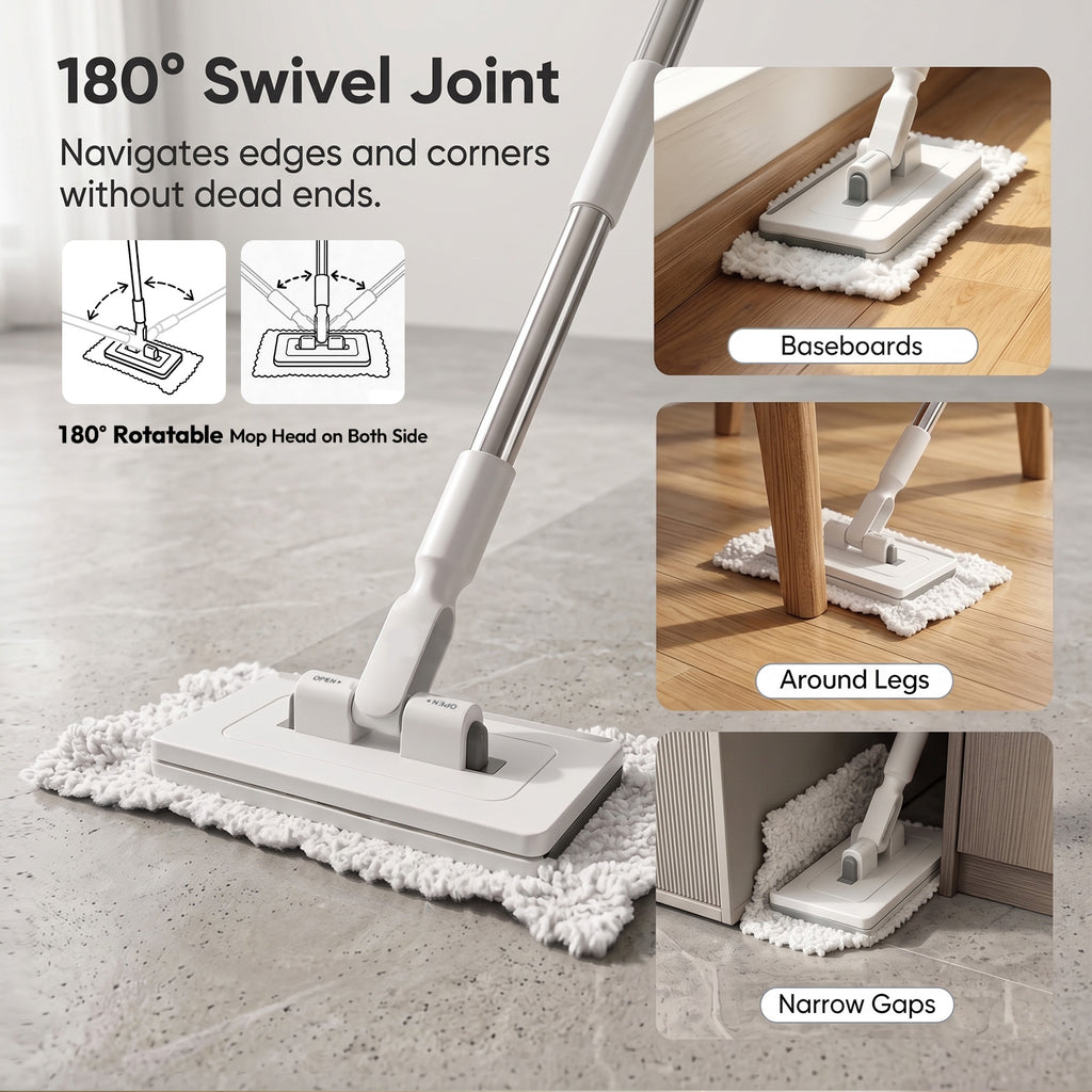 Retractable Mini Clamp Mop for Tight Spaces