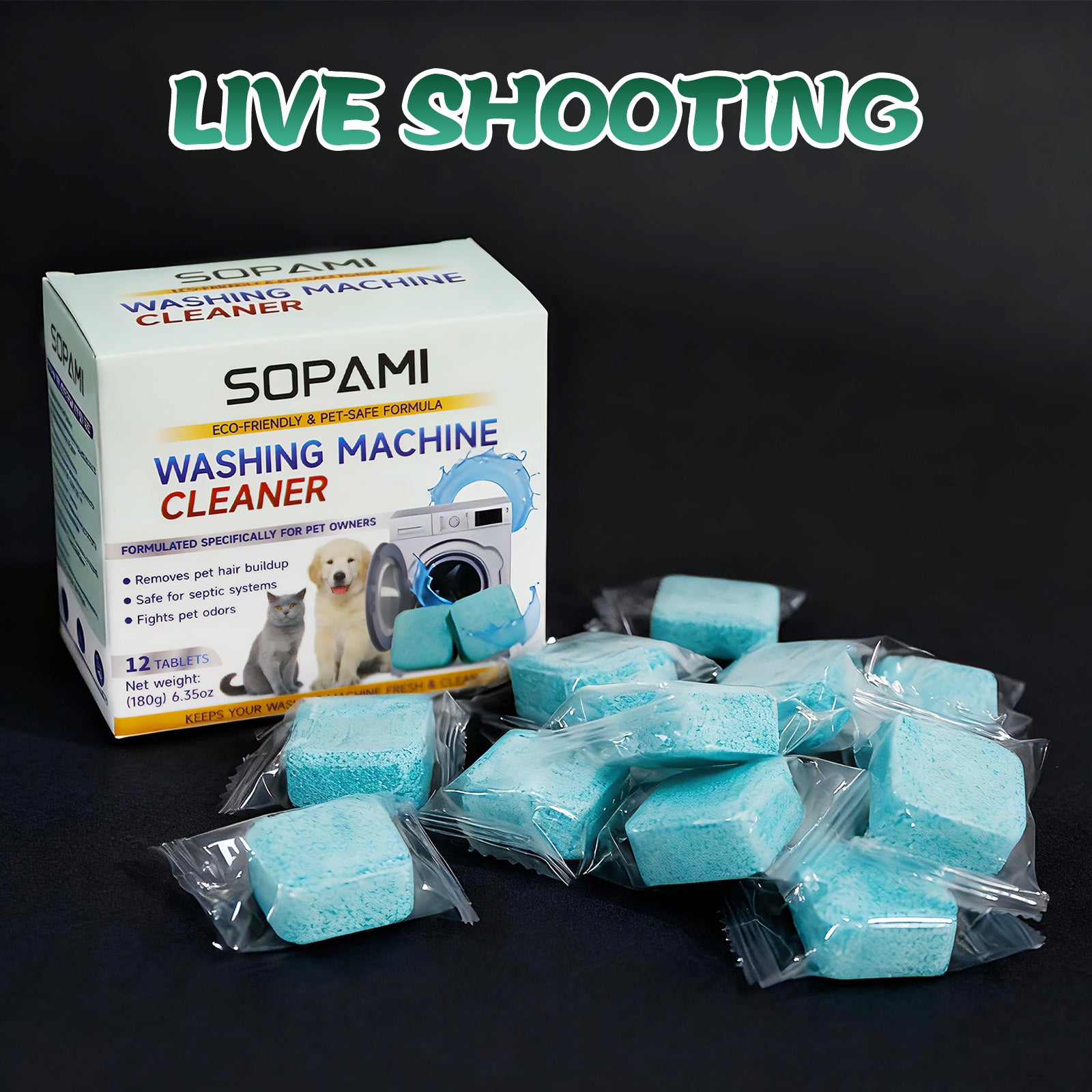 Washing Machine Cleaner Tablets – 12 Pack