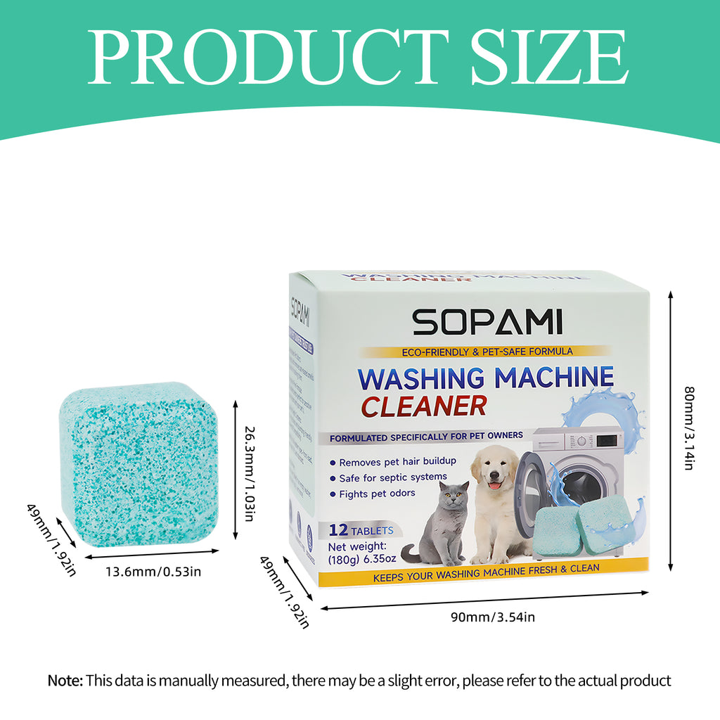 Washing Machine Cleaner Tablets – 12 Pack