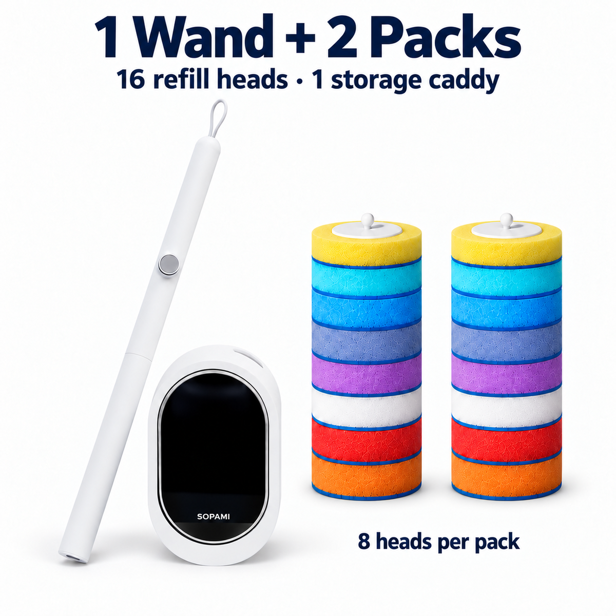 Multicolor / 1 Handle + 16 Refills
