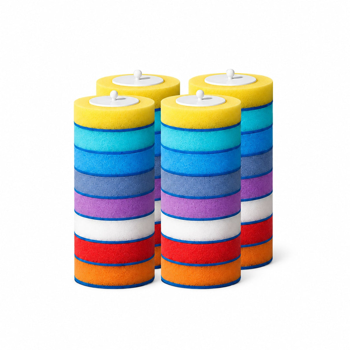 SOPAMI Rainbow Toilet Brush Refill Heads – 32 Count