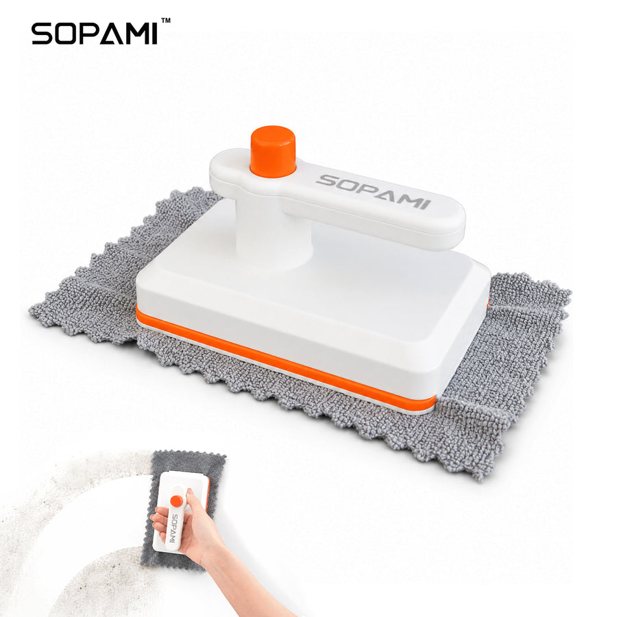 SOPAMI handheld mop with a small usage inset